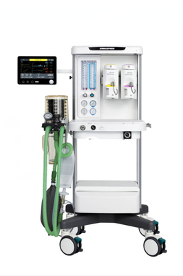 X30 Anesthesia Workstation with 4 tube flowmeter, peep valve, N2O+O2, สีขาว, หนึ่งลิ้นชัก, สองเครื่องระเหย