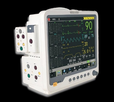 ICU Plug In Portable Monitor Monitor 3/5 Lead ECG สำหรับโรงพยาบาล