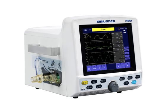 10.4 '' TFT Display R30 เครื่องช่วยหายใจ Purple Horn พร้อมเครื่องอัดอากาศ