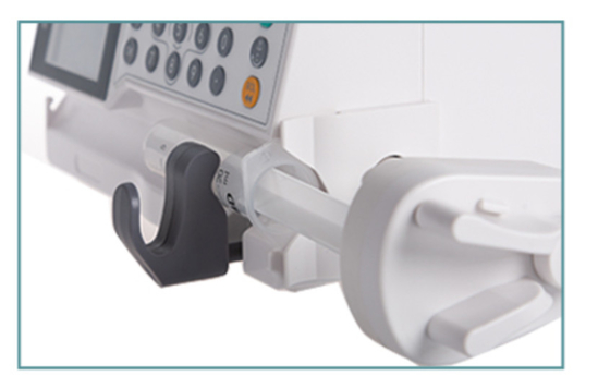 CE ISO 13485 Icu Medical Syringe Pump การออกแบบที่กะทัดรัด 1.5kg